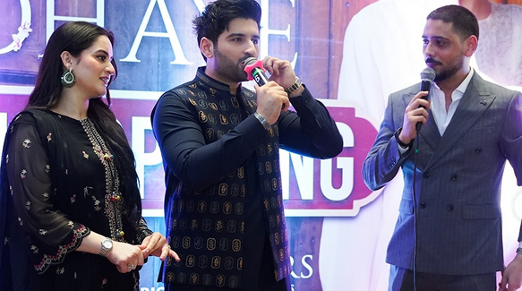Aiman Khan and Muneeb Butt Steal the Spotlight at Saima Jinnah Icon Mall Diners Launch